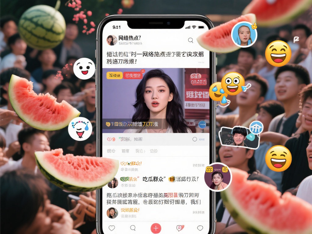 吃瓜：“围观八卦”